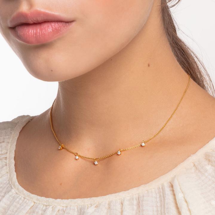 Immagine prodotto Thomas Sabo Catena (Argento 925, Con pietra/e, Dorato, 40 - 45 cm)