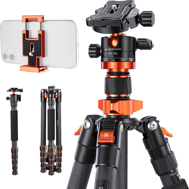 Image du produit K&F Concept Concept Tripod SA255C1 (Carbone)