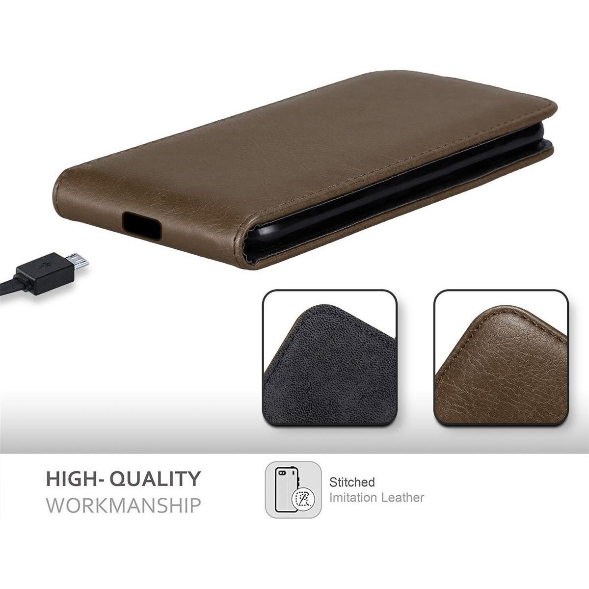 Thumbnail - Cadorabo Flip wie Invis Cover (Samsung Galaxy S20 FE), Smartphone Hülle, Braun