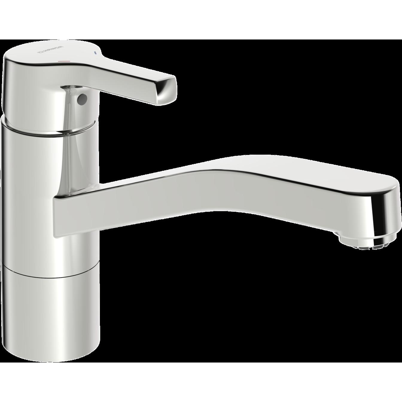 Hansa, Küchenarmatur, HANSAPALENO Küchenarmatur, Standmontage, Ausladung 215 mm, Niederdruck, chrom, 56532203