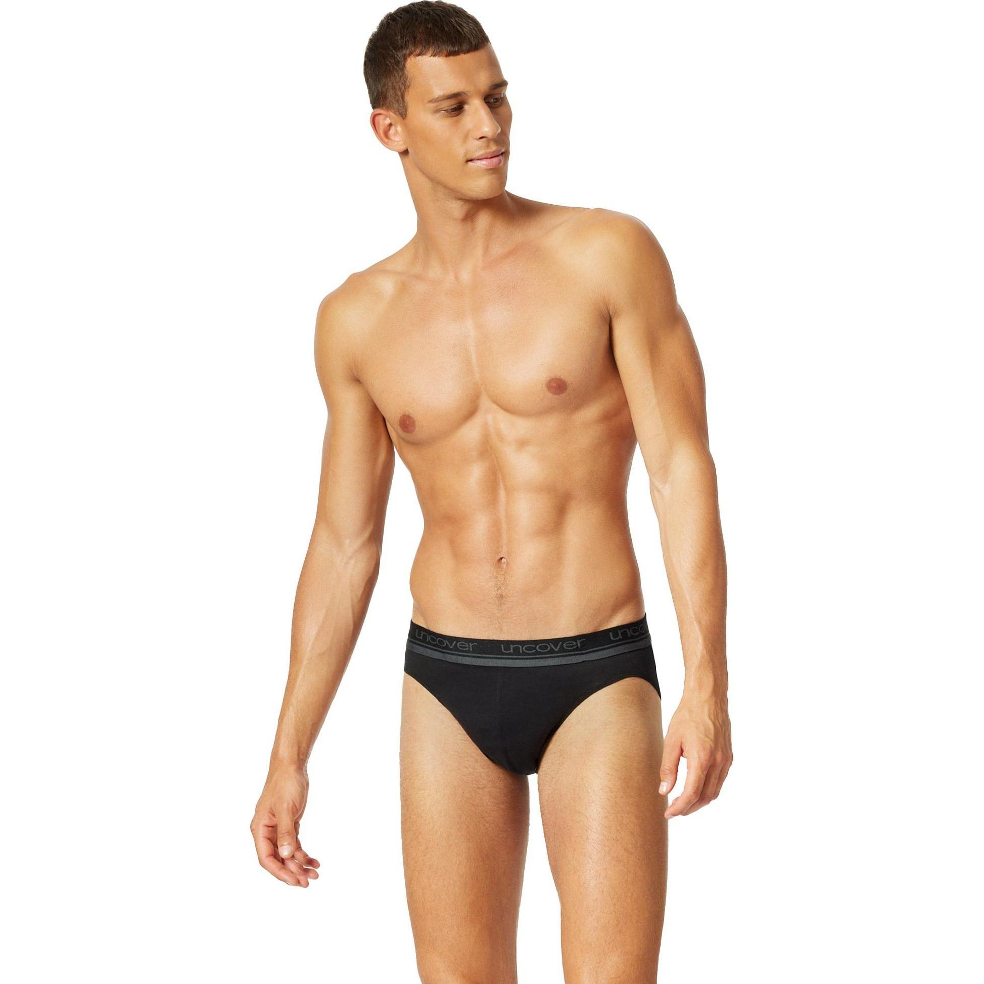 Thumbnail - Uncover by Schiesser, Herren, Unterhosen, Slip Casual Bequem sitzend, Schwarz, (XL, 3er Pack)