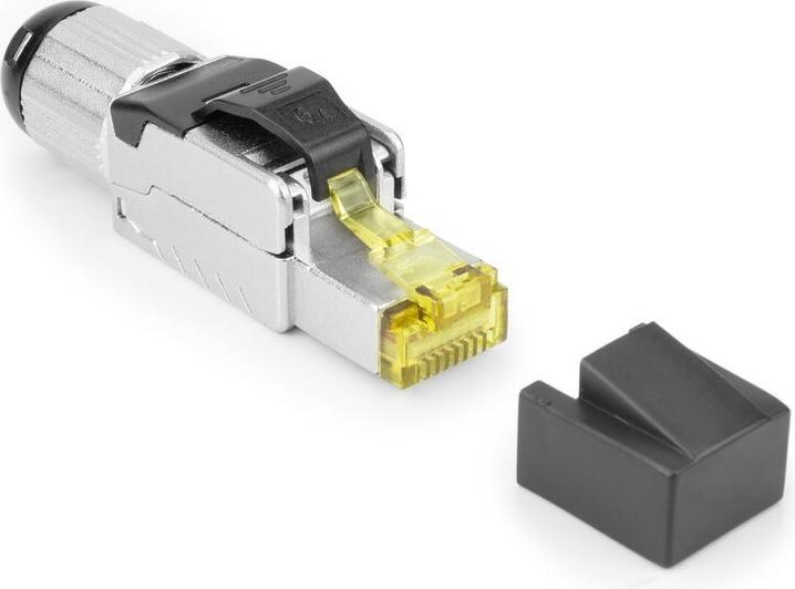 Actual product image ACT Field termination plug RJ45 CAT6A shielded, toolless, 4PPoE 100W