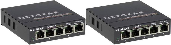 Actual product image Netgear 2x GS105GE 5-port Gigabit switch 1000 MBit/s (5 Ports)