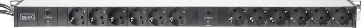 Actual product image Digitus Power strip (12x, CEE 7/3, 2 m)