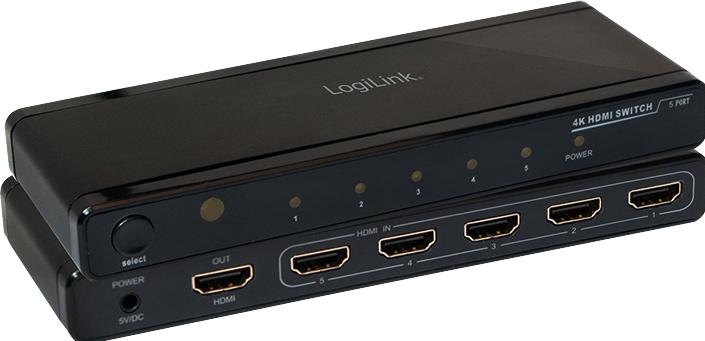 Produktbild LogiLink HDMI 5-Port Switch (Video Switch)