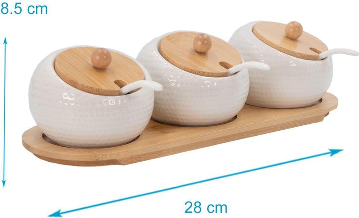 Produktbild Intirilife 3er Set Gewürzdosen, Zuckerdose (0.17 l)