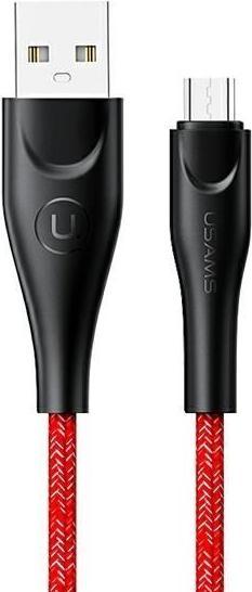 Produktbild Usams Kabel pleciony U41 microUSB 1m 2A czerwony/red SJ393USB02 (US-SJ393) Fast Charge (1 m, USB 3.2 Gen 1)