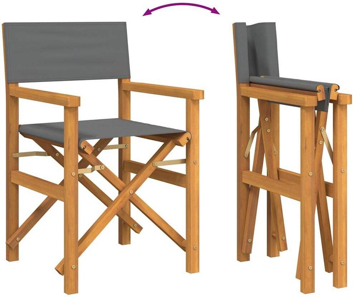 Produktbild VidaXL Regiestühle 2 Stk. Klappbar Teak