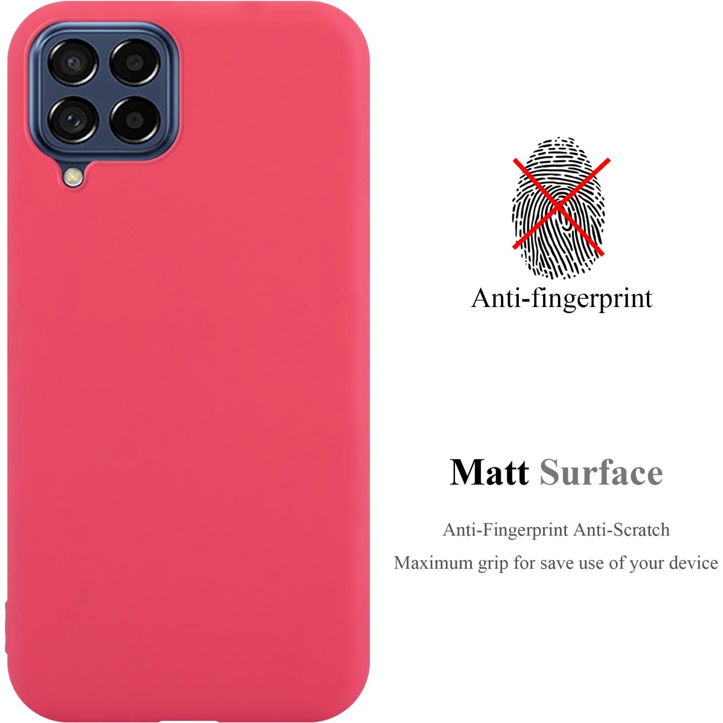Thumbnail - Cadorabo TPU Candy Hülle für Samsung Galaxy M53 5G (Samsung Galaxy M53 5G), Smartphone Hülle, Rot