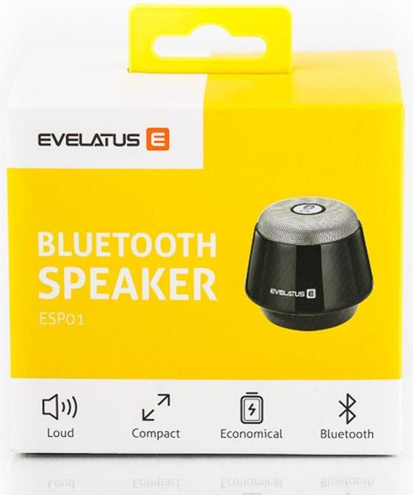Produktbild Evelatus Bluetooth Speaker ESP01 Black (5 h)