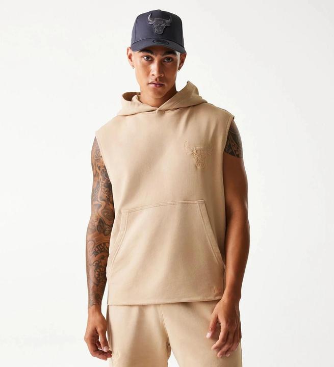 Produktbild New Era Sleeveless Hoody - WASHED Chicago Bulls beige - XL (XL)