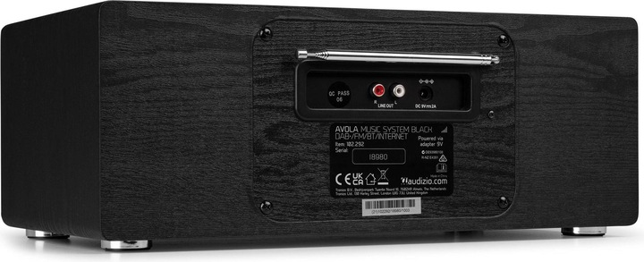 Produktbild Audizio DAB+ Radio Avola Schwarz, Radio Tuner: FM, DAB+ (FM, DAB+, Bluetooth, WLAN)