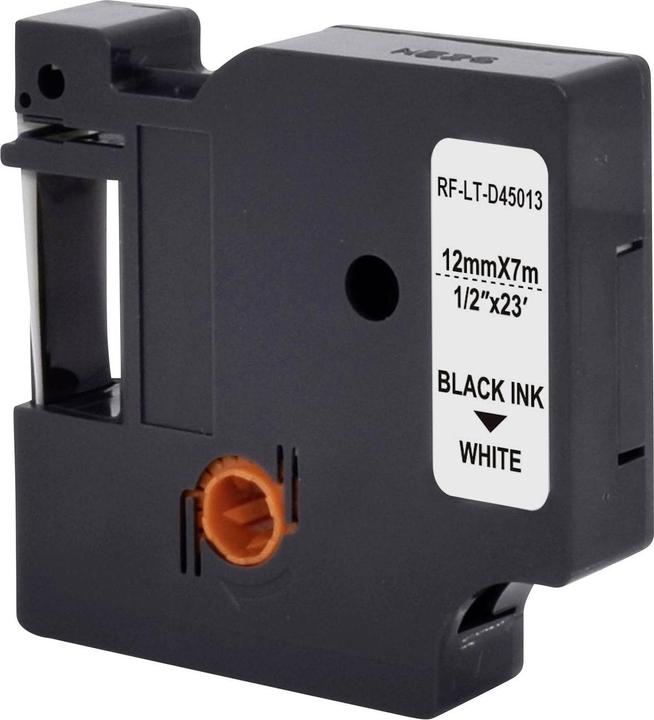 Productafbeelding Renkforce RF-LT-D45013 Compatibel vervangt DYMO D1 - 45013 12 mm Ba (1.20 cm, Zwart)