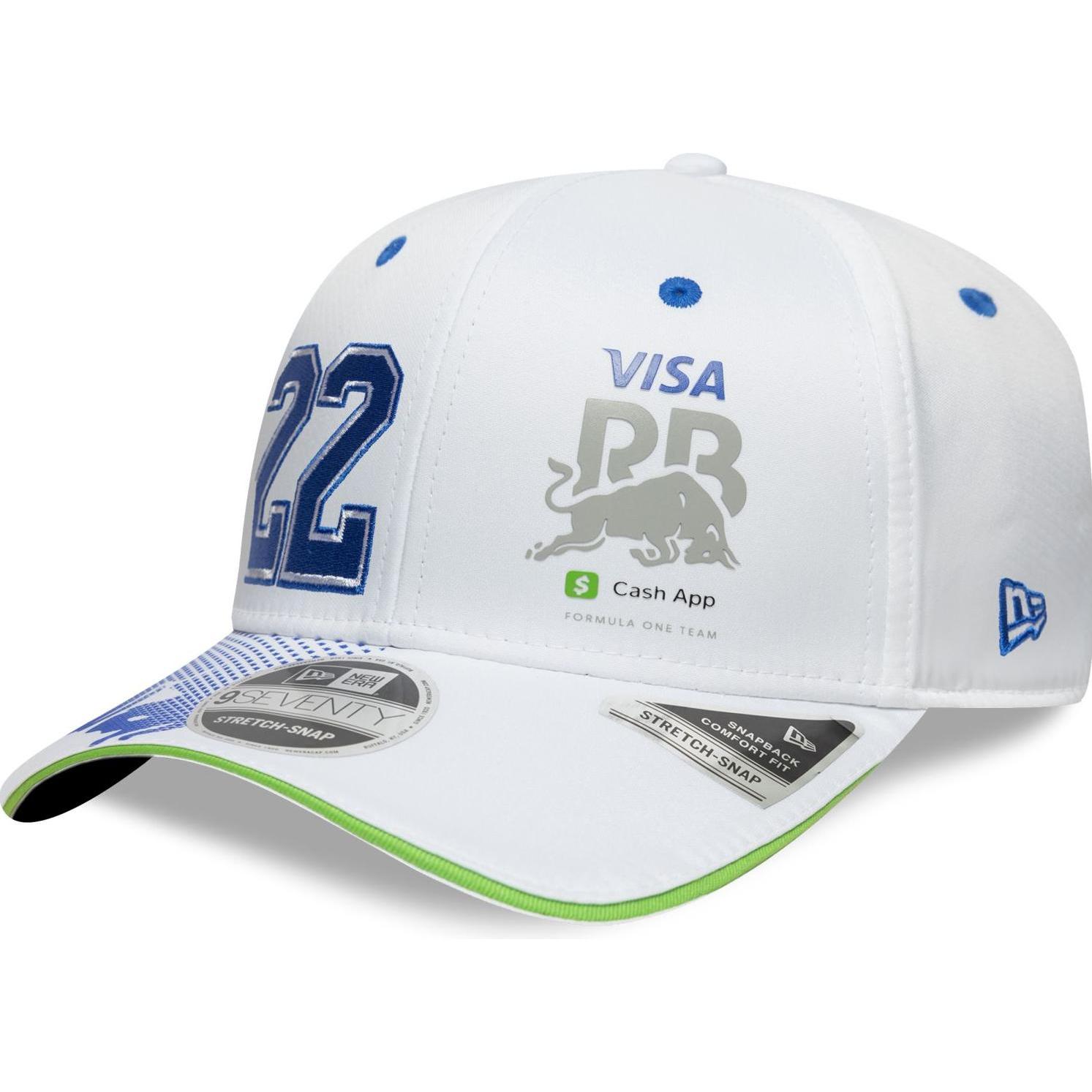 New Era, Herren, Cap, 9Seventy Stretch Cap Visa Racing Bulls Yuki Tsunoda, Weiss