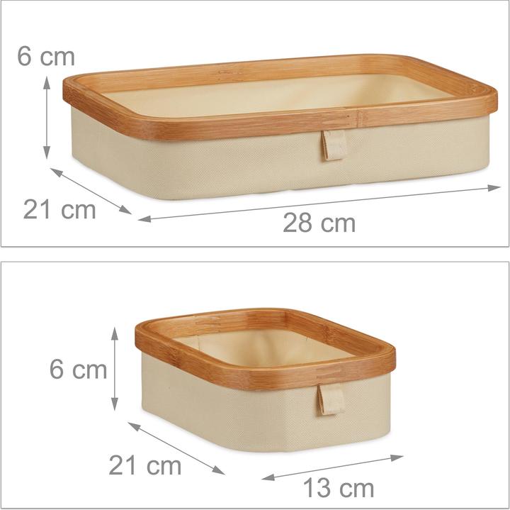 Image du produit Relaxdays Mini commode en bambou
