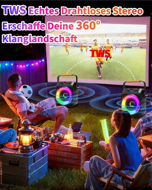 Actual product image Omeyo Karaoke-Maschine mit drahtlosen Mikrofonen und PA-System (Active)