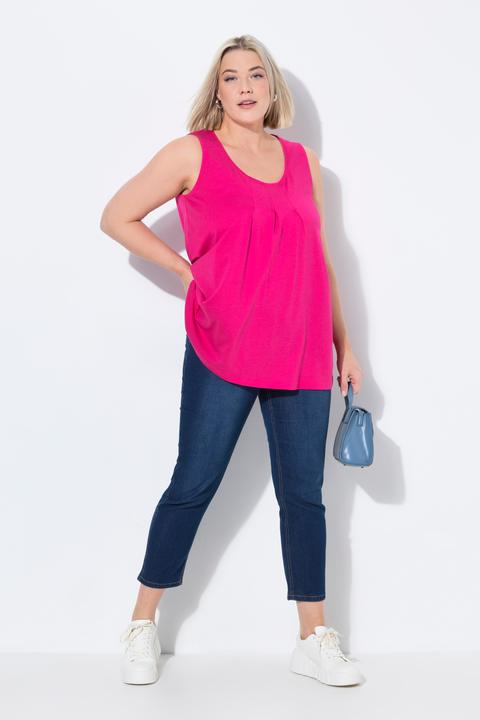 Immagine prodotto Ulla Popken Jeggings a 7/8 modello Sienna con taglio della gamba aderente e cintura elastica (58)