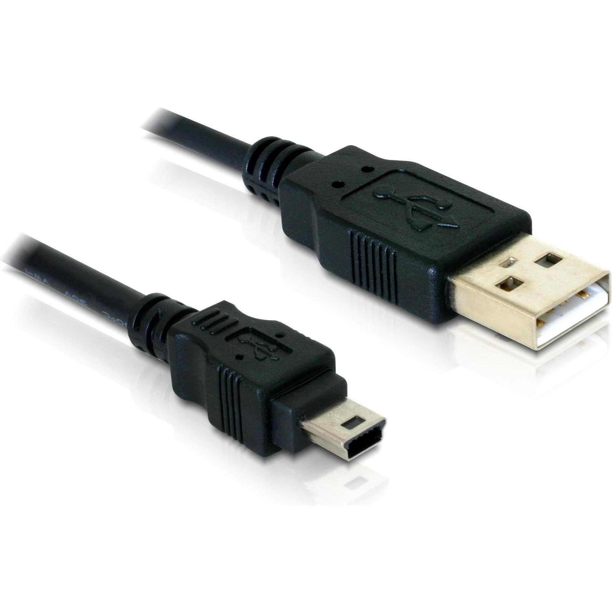 Delock USB-A - USB-B mini (1.50 m, USB 2.0), USB Kabel