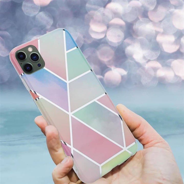 Produktbild Cadorabo IMD TPU Bunter Marmor Cover (Apple iPhone 12 Pro Max)