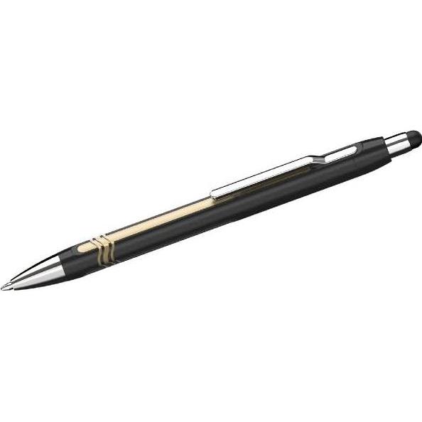 Magni Schneider 73870 Epsilon Touch Druckkugelschreiber (Strichstärke XB, dokumentenechte Mine- Schreibfar, Stylus, Blau