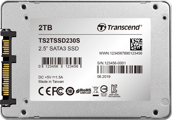 Produktbild Transcend SSD230S (2000 GB, 2.5")
