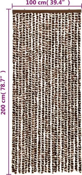 Produktbild vidaXL Fliegenvorhang (100 x 200 cm)