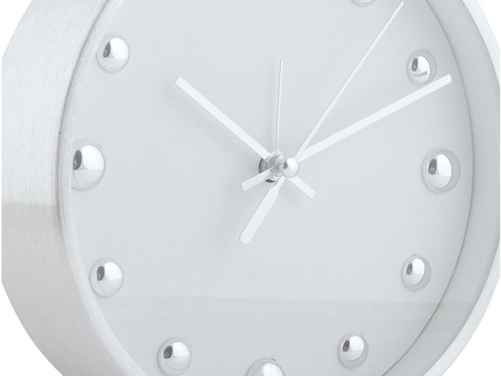 Image du produit Karlsson Réveil classique Shiny Dots White / Silver