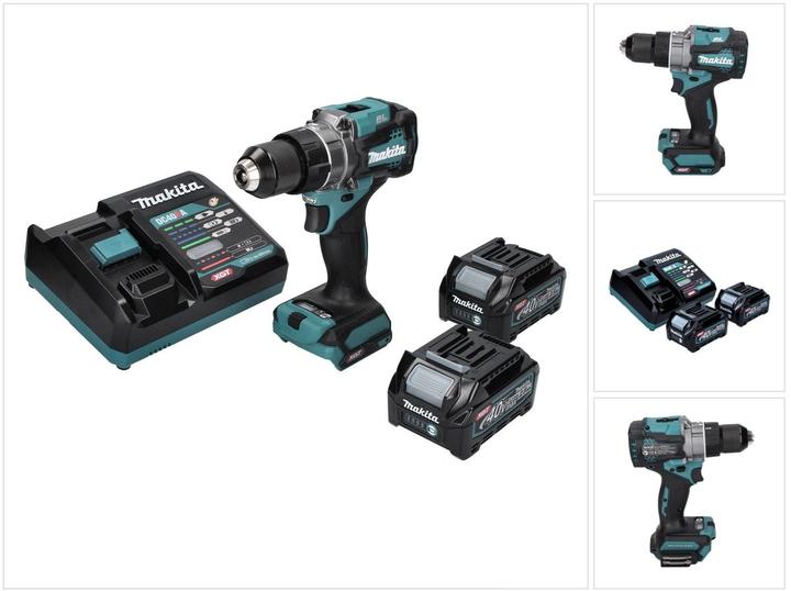 Produktbild Makita DF 001 GD2 Akku Bohrschrauber 40 V max. 140 Nm XGT Brushless + 2x Akku 2,5 Ah + Ladegerät (Akkubetrieb)