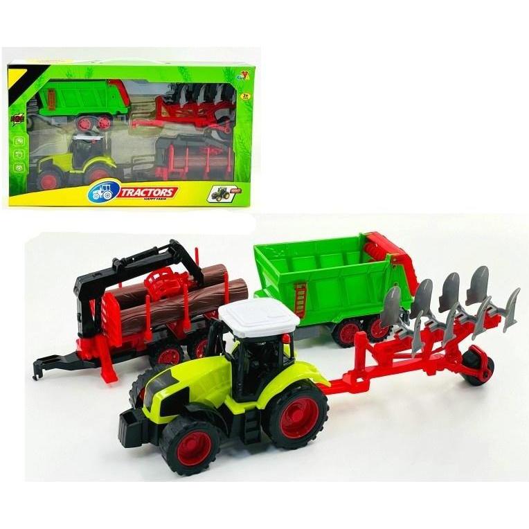 Macyszyn Toys Traktor mit Maschinen