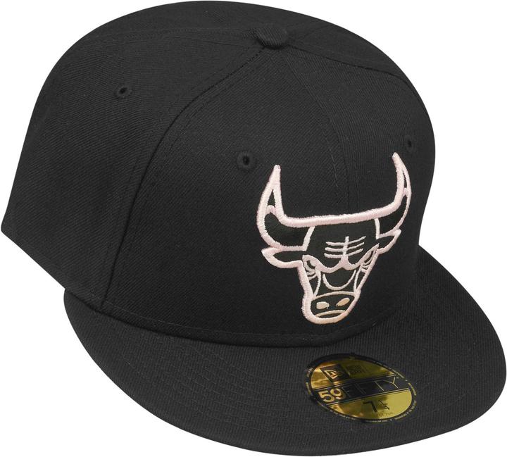 Actual product image New Era 59Fifty Fitted Cap - Chicago Bulls noir / rose (7 1/2)