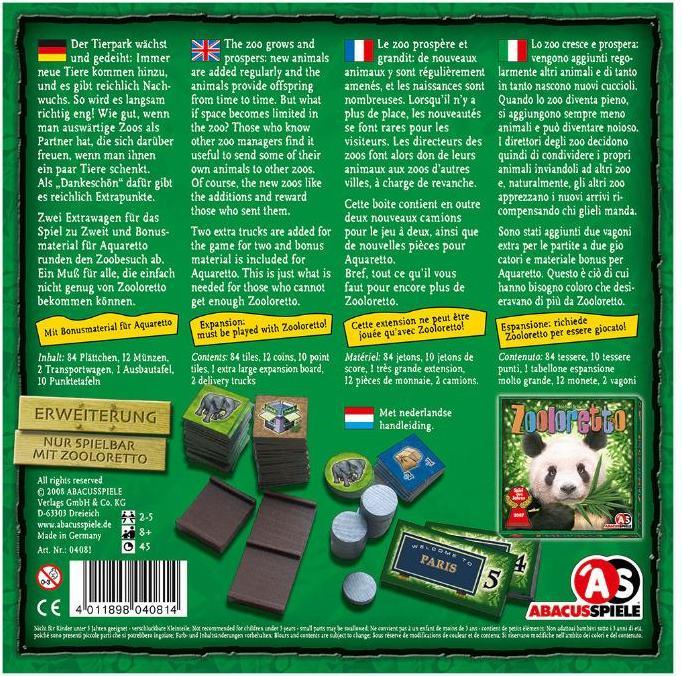 Image du produit Abacus Zooloretto XXL Extension (Allemand, Français, Italien)