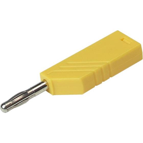 Thumbnail - SKS Lamellenstecker Stecker, gerad, Elektronikkabel + Stecker, Gelb
