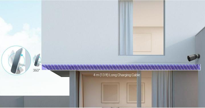 Image du produit EZVIZ BC1C 4MP + Panneau Solaire (2560 x 1440 Pixels)