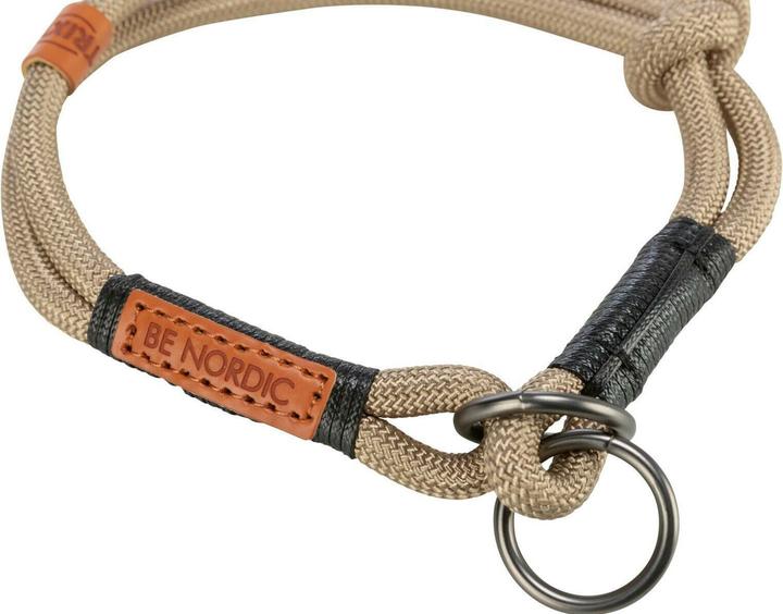 Produktbild Trixie BE NORDIC Zug-Stopp-Halsband M, 45 cm, Sand/Schwarz (M, Hund, Allgemein)