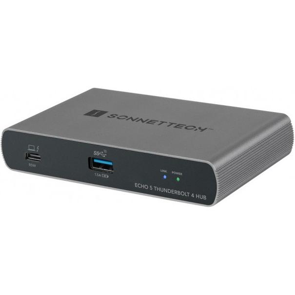 Sonnet Echo 5 (Thunderbolt, 5 Ports), Dockingstation + USB Hub, Schwarz
