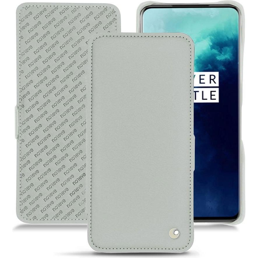 Noreve Lederschutzhülle horizontal (OnePlus 7T Pro), Smartphone Hülle, Grau