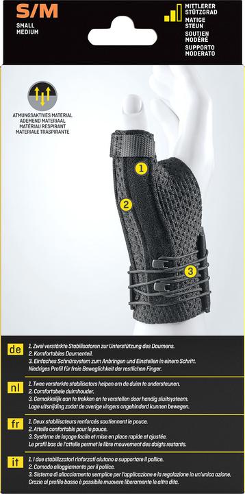 Immagine prodotto Futuro Deluxe Daumen-Schiene (S, M)