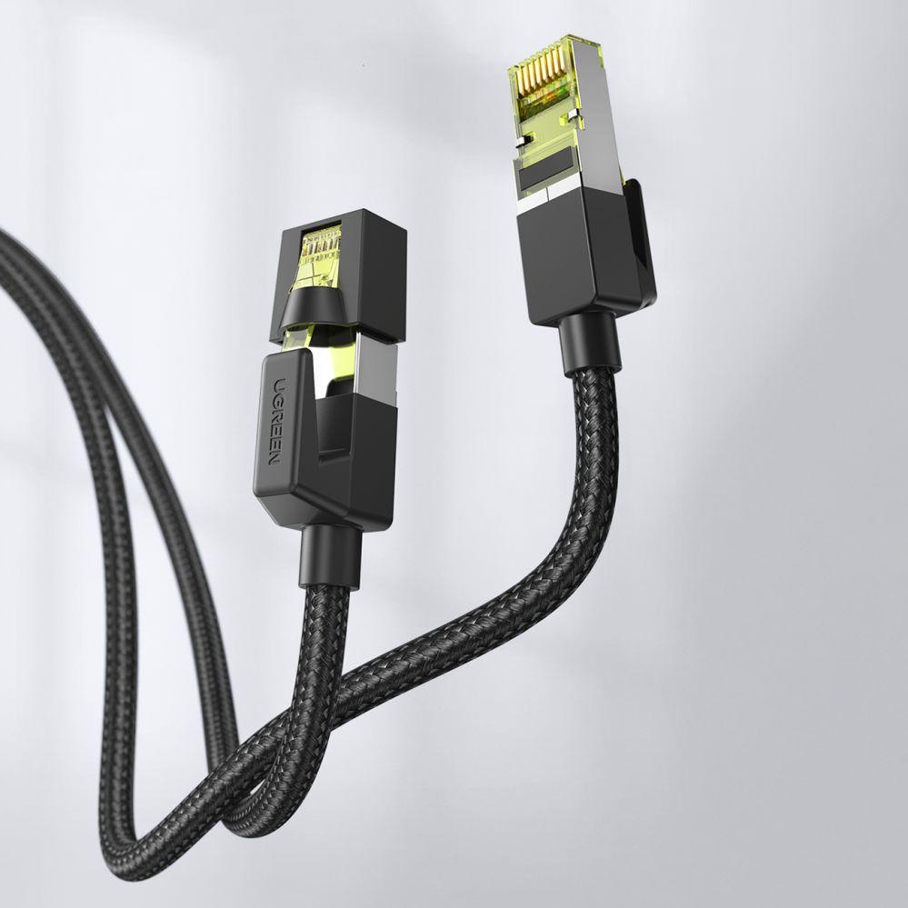 Thumbnail - Ugreen NW150 Cat 7 F/FTP opletený ethernetový kabel RJ45 5m (černý) (F/FTP, CAT7, 5 m), Netzwerkkabel