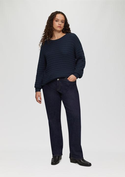 Produktbild S.Oliver Strickpullover Strickpullover mit Strukturmuster (44)