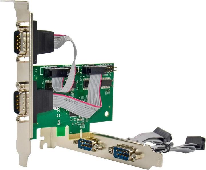 Produktbild MicroConnect PCI-E AX99100 4S DB9 RS232