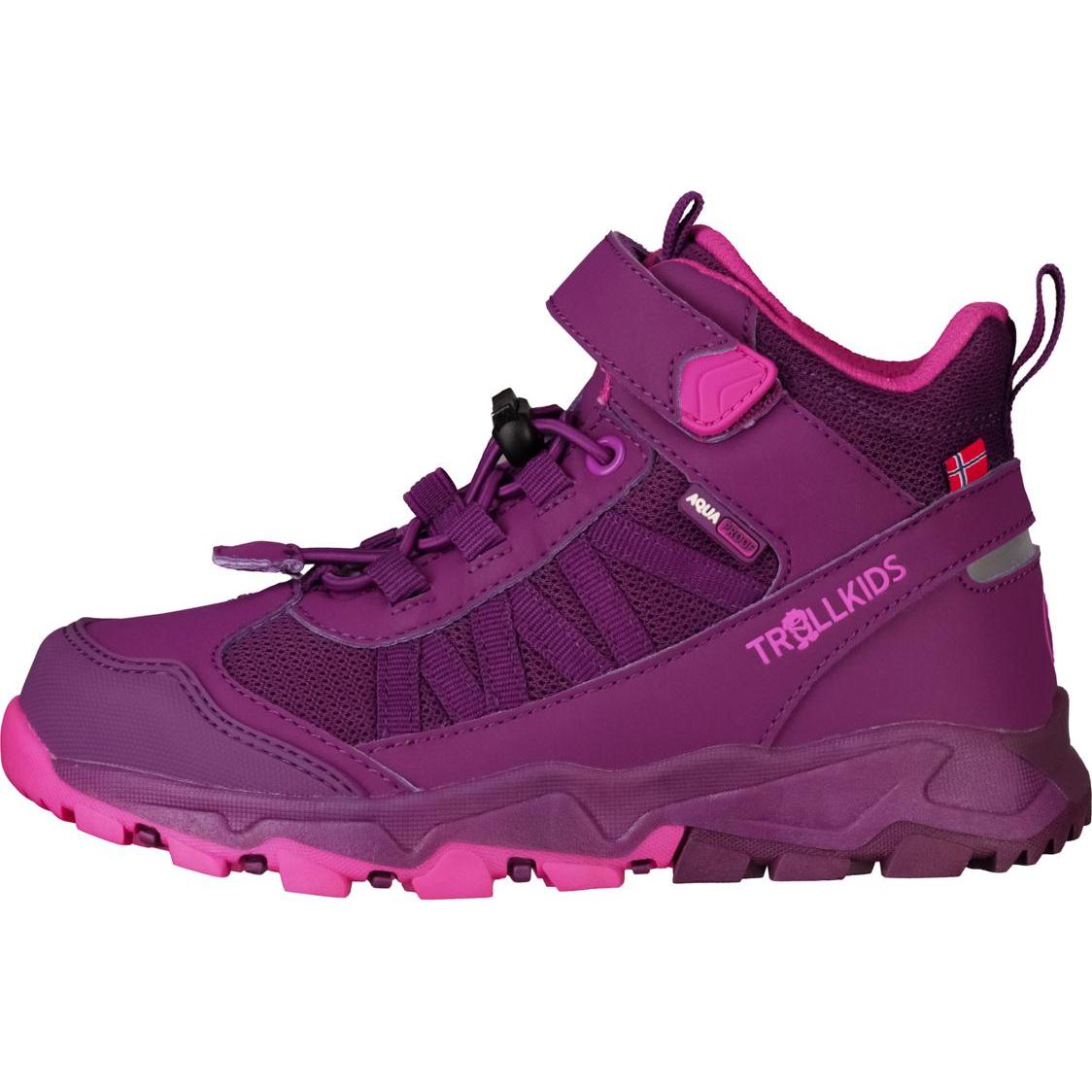 Trollkids, Unisex, Wanderschuhe, Kid's Tronfjell Hiker Mid (39), Violett