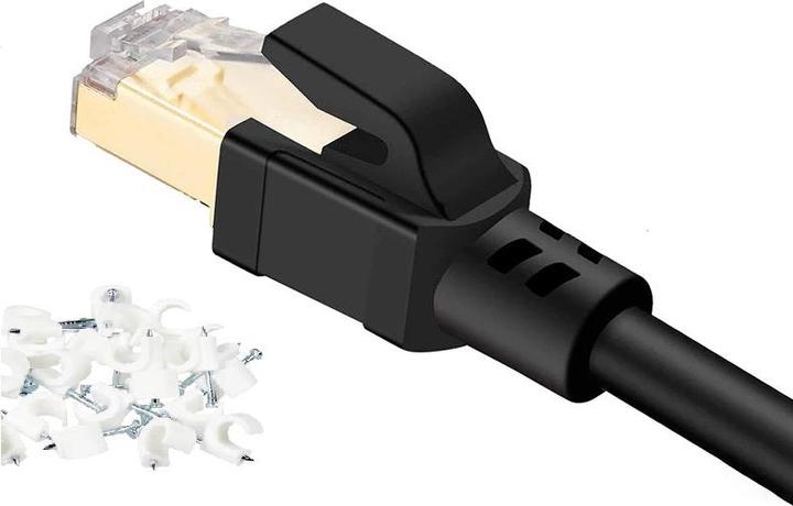 Produktbild Hermex 3.0m Netzwerkkabel Ethernetkabel Patchkabel LAN Kabel RJ45 Cat 8 Kabel (PiMF, CAT8.1, 3 m)