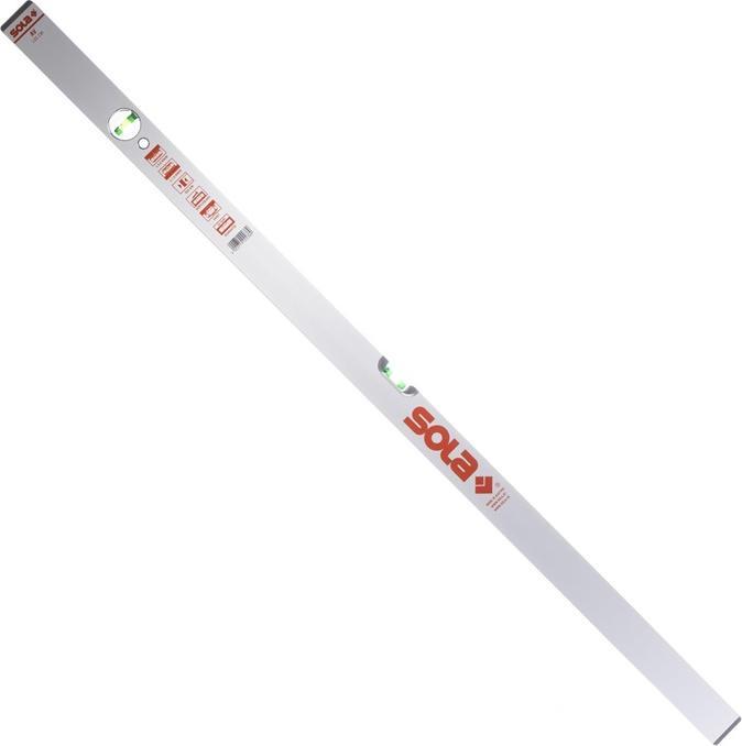 Actual product image Sola AV 100 Aluminium pipe profile spirit level 100 cm two spirit levels slip stopper horizontal and ve (100 cm)