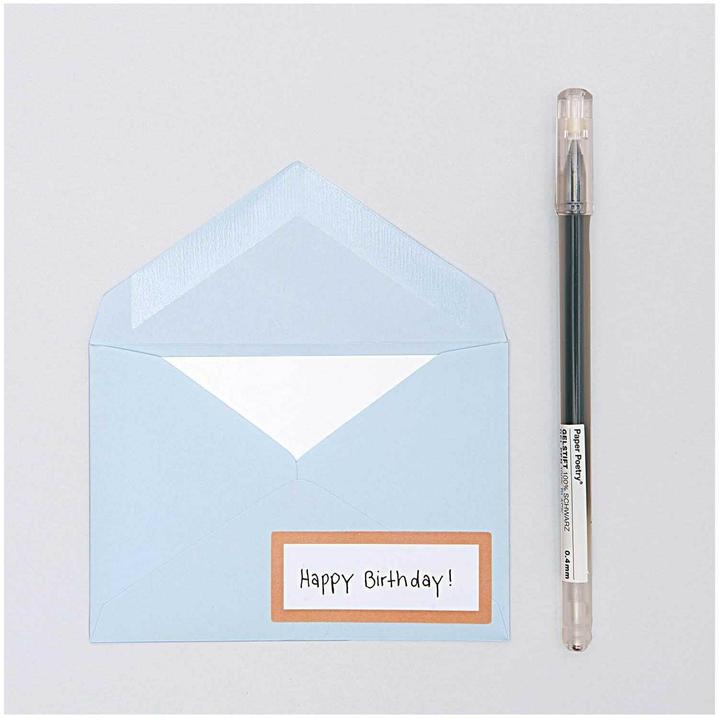 Produktbild Rico Design Paper Poetry Essentials Umschlag B6 Hellblau, Position (B6, 50x)