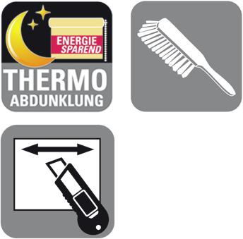 Actual product image Gardinia EASYFIX Thermo roller blind ENERGY SAVING (95 x 210 cm)