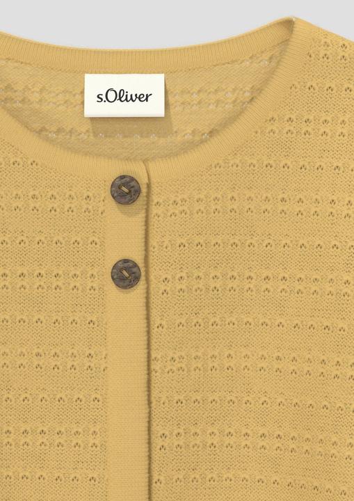 Image du produit s.Oliver Verkürzte Strickjacke mit Knopfleiste (74)