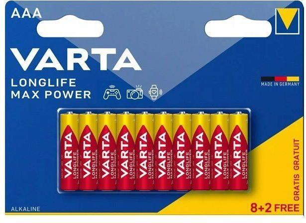 Image du produit Varta Pile Longlife Max Power AAA 10pcs (10 pcs, AAA)