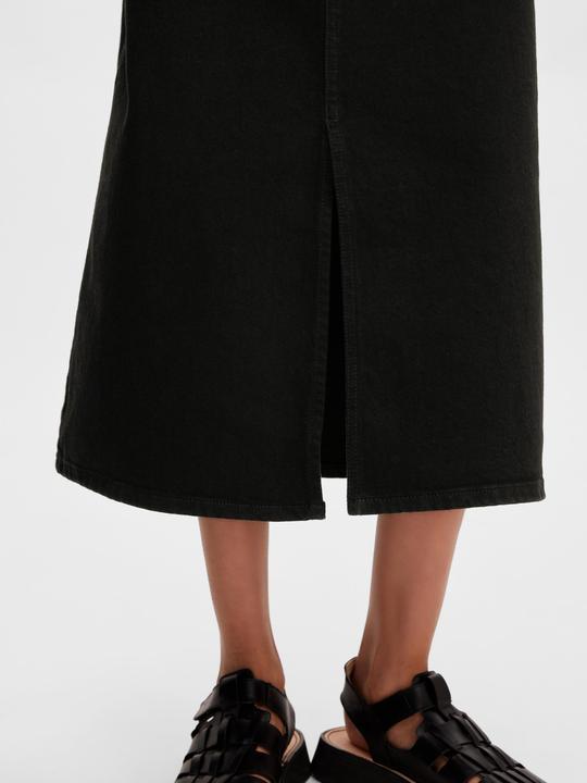 Produktbild Selected Femme Schwarzer Jeans Midirock (38)