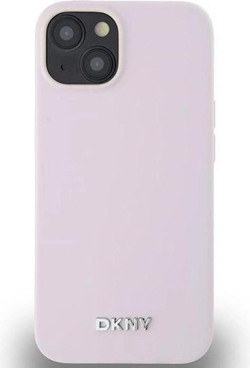 Actual product image DKNY DKHMP14SSMCHLP iPhone 14 / 15 / 13 6.1" różowy/pink hardcase Liquid Silicone Small Metal Logo M (Apple iPhone 13, Apple iPhone 14, Apple iPhone 15)