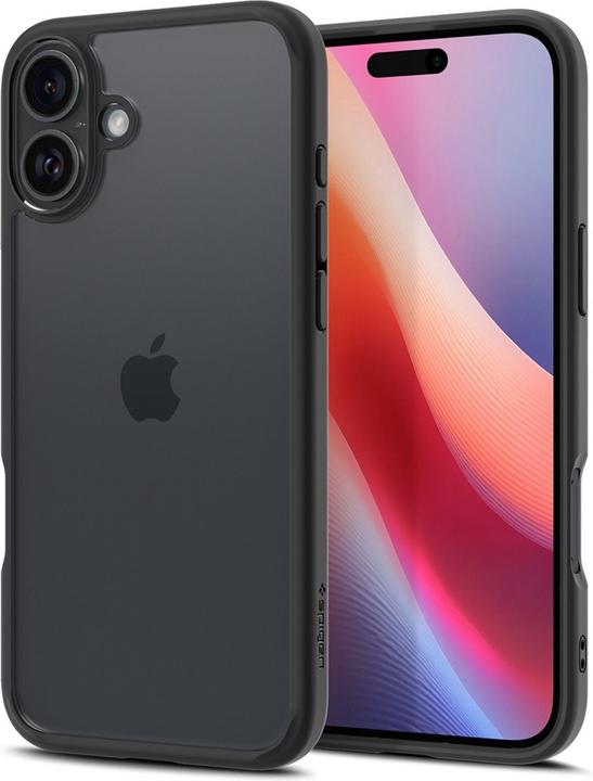 Produktbild Spigen Ultra Hybrid iPhone 16 matte black/czarny ACS08201 (Apple iPhone 16)